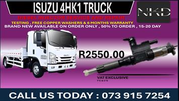Isuzu 4HK1 Truck Diesel Fuel Injectors 