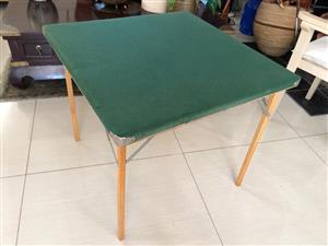 Felt top Card / Games Table with folding legs -made in Australia