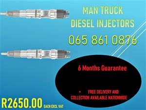 MAN TRUCK DIESEL INJECTORS FOR SALE OR RECON ORIGINALS