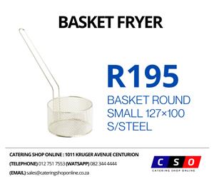 Basket Round Small 127×100 S/Steel