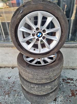 4xBmw mags size 16+tyres used size 17 (205/55/16)