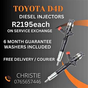 Toyota D4D Diesel Injectors for sale