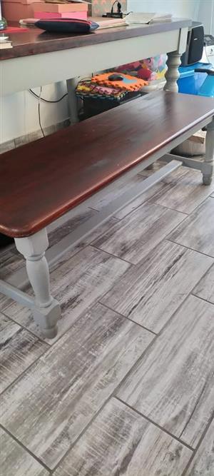 Dining table with 2 benches