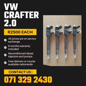 VW CRAFTER 2.0 INJECTORS FOR SALE 