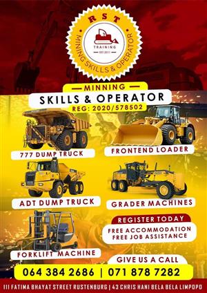 mining skills and operator 