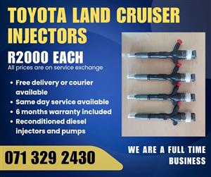 TOYOTA LAND CRUISER INJECTORS FOR SALE WITH WARRANTY 