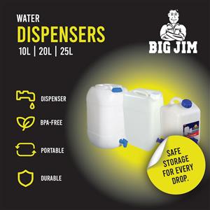 Big Jim Water Dispensers 10L  – BPA-Free, Durable & Portable!