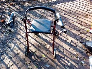 Three wheel and four wheel walking aids for sale.