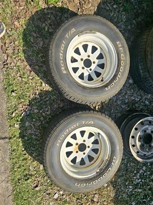 5 x 108 PCD Rims X2 with Tyres