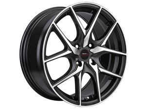 14″ A-Line Tatum 5×100 Black Machine Face Alloy Wheels
