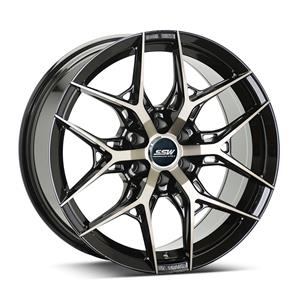 19″ SSW S386 6/114 Black with Polished Face Alloy Wheels