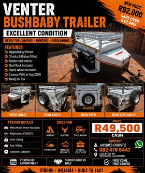 Venter Bushbaby Trailer