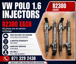 VW POLO 1.6 INJECTORS FOR SALE WITH WARRANTY INCLUDED 