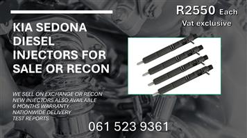 KIA SEDONA 2.8 DIESEL INJECTORS FOR SALE WITH TEST REPORTS 