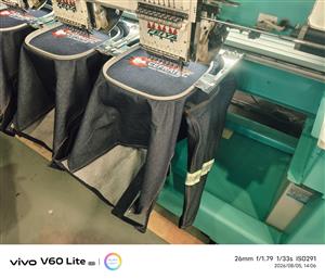 We do bulk embroidery and screen printing. Also do DTF printing 
