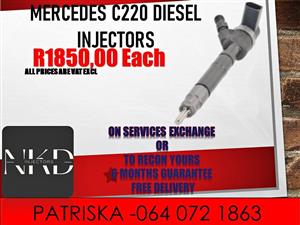 MERCEDES C220 DIESEL INJECTORS FOR SALE