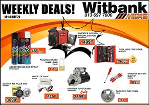Weekly Deals now on at Midas Witbank!