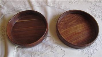 Wooden fruit bowls
