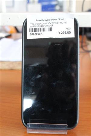 ITEL VODACOM V54 32GB PHONE W/CHARGER AND POUCH S067000A