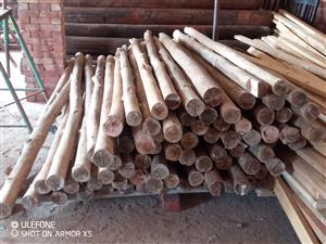 200mm Gum poles creosote treated, 21mm plywood for building and construction  