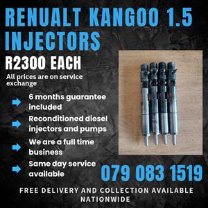 RENUALT KANGOO 1.5 INJECTORS FOR SALE WITH WARRANTY 