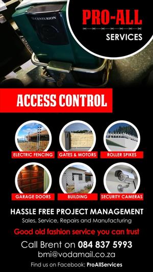 SALES, SERVICE AND REPAIRS TO ALL GATES AND GATE AUTOMATION. ELECTRIC FENCING