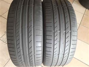 225/45/18 Continental Run Flat Tyres for Sale. Contact 