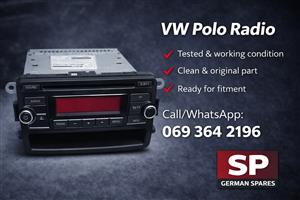 VW POLO RADIO AVAILABLE FOR SALE 