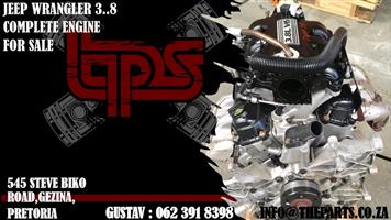 Jeep Wrangler 3.8 complete engine for sale call now for more info