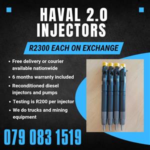 HAVAL 2.0 INJECTORS FOR SALE WITH WARRANTY 