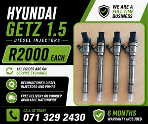 HYUNDAI GETZ 1.5 INJECTORS FOR SALE WITH WARRANTY INCLUDED 