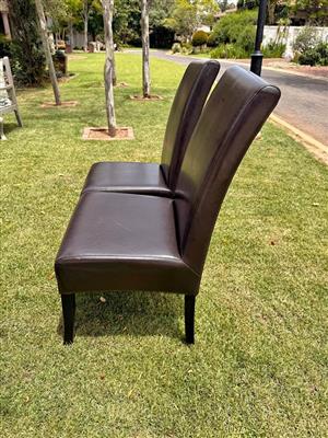 Two dining chairs