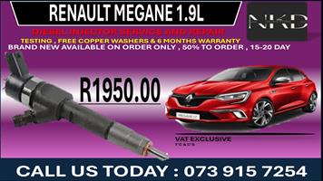 Renault Megane 1.9L Diesel Fuel Injectors 