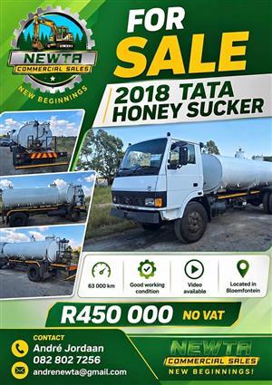 FOR SALE | 2018 TATA  HONEY SUCKER