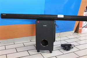 BONDSONIC MIC-7002 SOUNDBAR SYSTEM WITH ADAPTOR NO REMOTE (S067891A)
