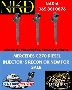MERCEDES C270 BOSCH DIESEL INJECTORS - TESTED AND GUARENTEEDD
