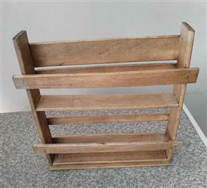 Rustic 10 spices rack