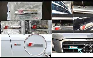 Audi S Line fender and grille badges emblems keyrings