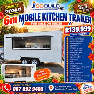 6m Mobile Kitchen Trailer for sale