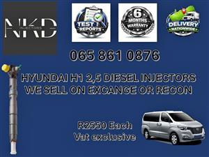 HYUNDAI H1 2,5 DIESEL INJECTORS FOR SALE - RECONDITIONED AND NEW BALLITO