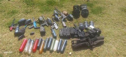 Used paintballguns and equipment