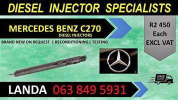 MERCEDES BENZ C270 DIESEL INJECTORS FOR SALE OR RECON WITH WARRANTY 
