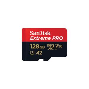 SANDISK EXTREME PRO MICROSDXC 128GB AND SD ADAPTER AND RESCUEPRO DELUXE 170MBS A