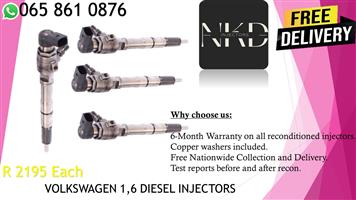 VW 1.6 DIESEL INJECTORS FOR SALE 
