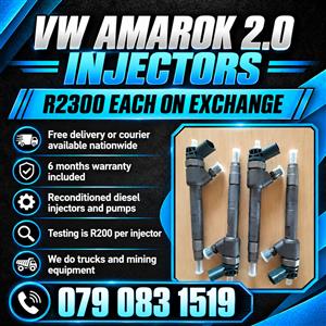 VW AMAROK 2.0 INJECTORS FOR SALE 