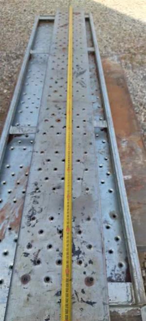 7 x metal scaffold floors/scaffold steel boards