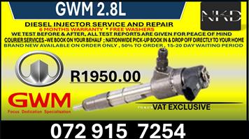 GWM 2.8L Diesel Injectors 