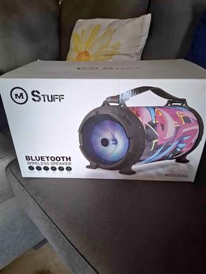 M Stuff Bluetooth wireless speaker for sale.