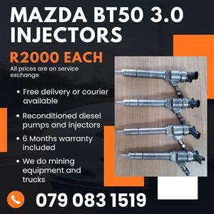 MAZDA BT50 3.0 INJECTORS FOR SALE WITH WARRANTY 