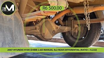2007 HYUNDAI H100 (D4BB) 2.6D MANUAL 4x2 REAR DIFFERENTIAL [RATIO = 4.222]